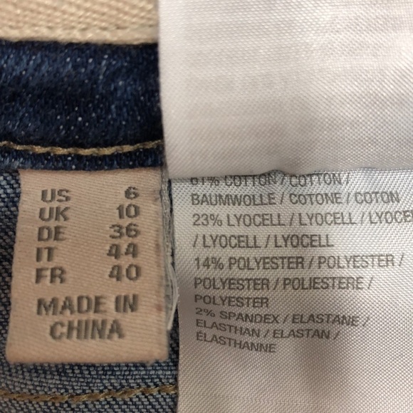 LOGO by Lori Goldstein Boyfriend High Rise Jeans Size 6 Medium Blue - Picture 9 of 9